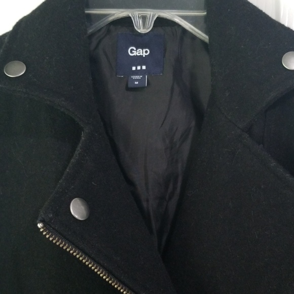 Gap Wool Blend Moto Style Jacket - Picture 2 of 4